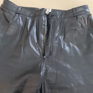 Woman’s size 10 leather pants straight leg